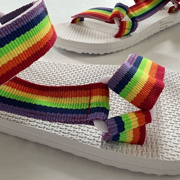 Sole Mates RainbowCore Velcro Strap Hiking Comfort Quick Dry Sandals NWOT Size 8 - Picture 3 of 10